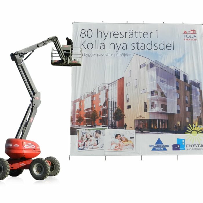 Banderoll för fasad och byggställning