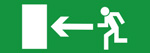 Nödutgång Standard - vänster