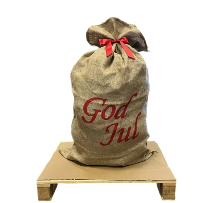 Mega tomtesäck i Jute 50 kg