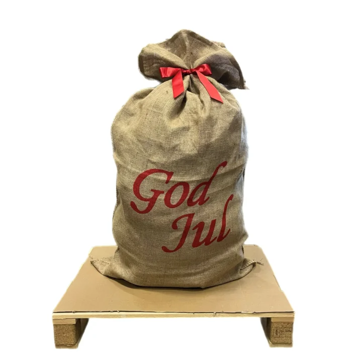Mega tomtesäck i Jute 50 kg
