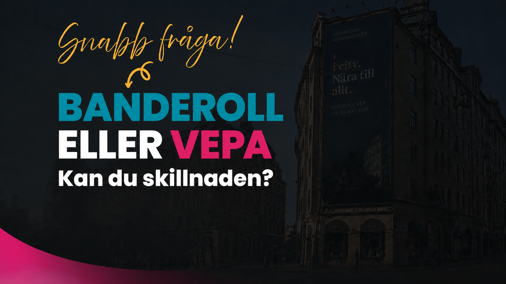 Banderoll vepa skillnaden